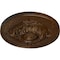 Ekena Millwork Monique Ceiling Medallion (Fits Canopies up to 3 3/4"), 13 3/4"OD x 1"P, Root Beer Crackle CM13MORBC - alternate 3